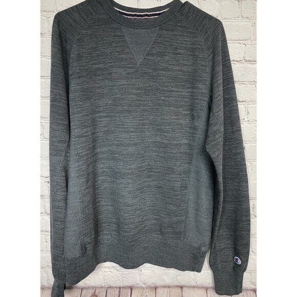 Champion Men's Textured French Terry Crewneck Long Sleeve Sweatshirt sz S, EUC - Picture 1 of 7
